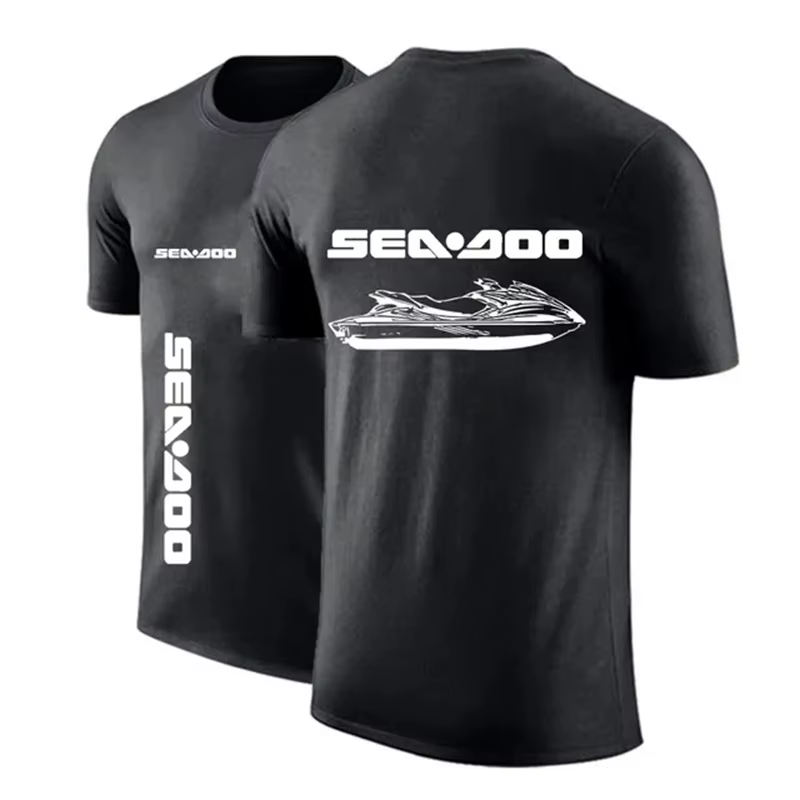 T-shirt Homme Nouvelle Collection Été 2026 Sea-Doo Moto – Manches Courtes, Col Rond, Coupe Décontrac