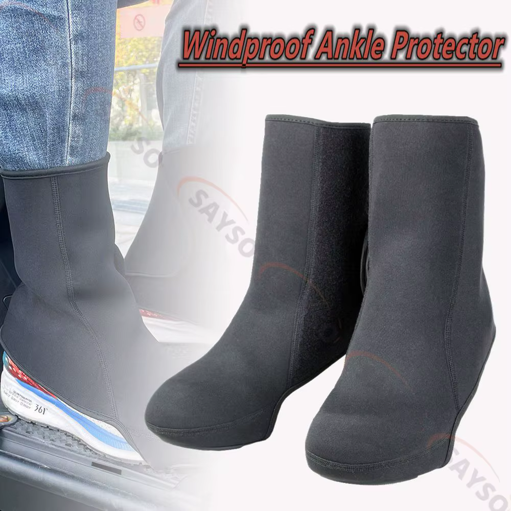 Protecteur de cheville coupe-vent pour moto, ski en plein air, couvre-jambes chauds, couvre-pieds en