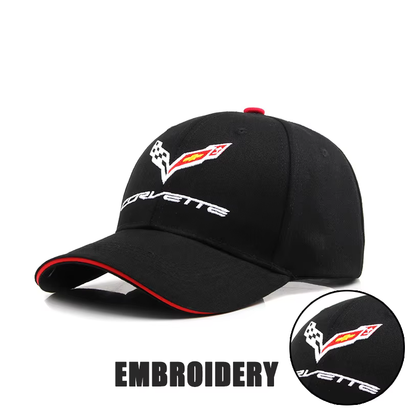 Casquette de baseball brodée pour sports de plein air, style hip-hop, décontractée, pour Corvette C1