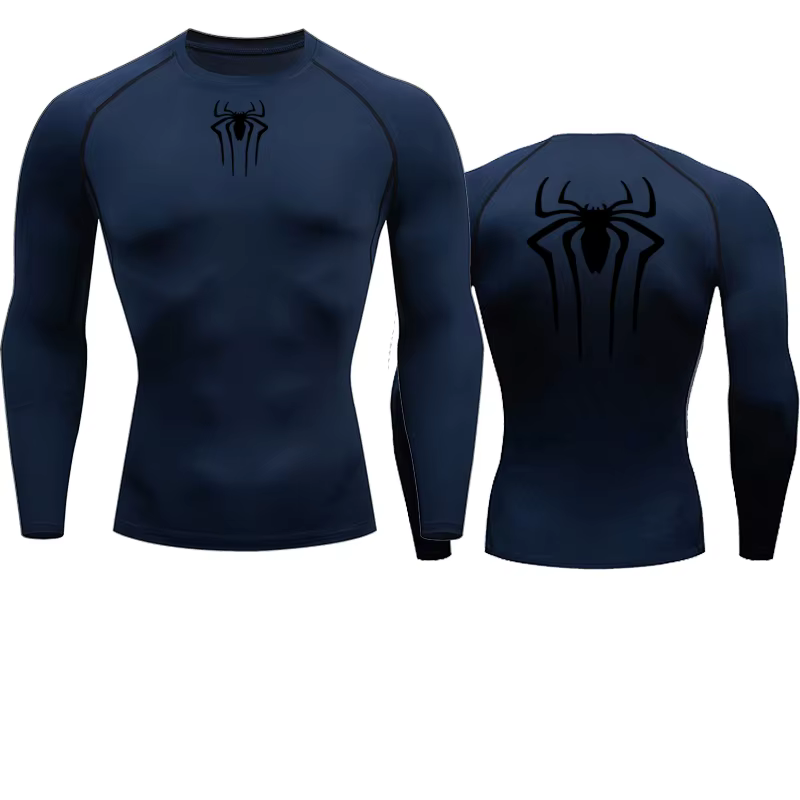 Protection solaire sport seconde peau course T-shirt hommes Fitness Rashgarda MMA manches longues Co