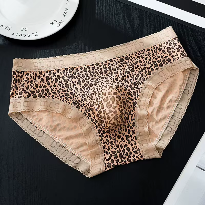 Caleçons sexy en dentelle française pour hommes, avec poche U convexe 3D, sous-vêtements d'été fins 