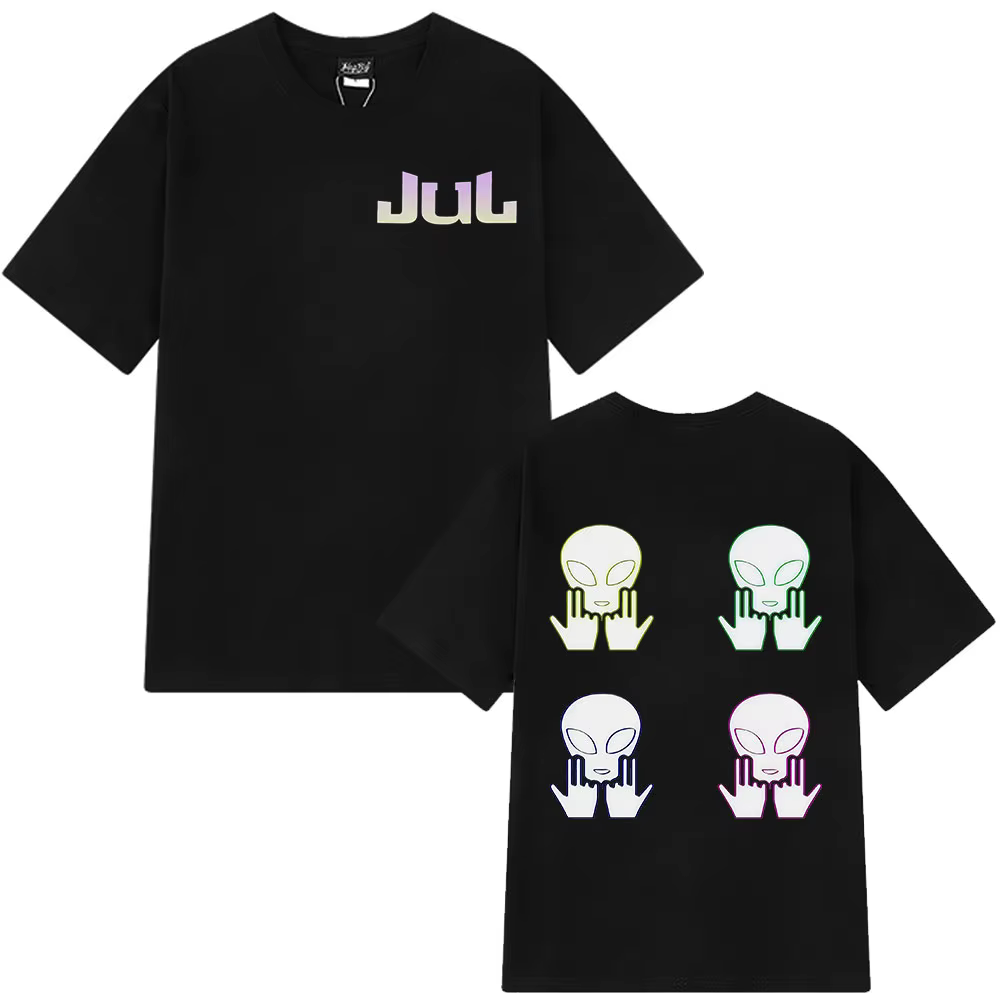 T-shirt imprimé graphique Rapper Jul pour hommes et femmes, vêtements d'été en coton Y2K, mode Hip H