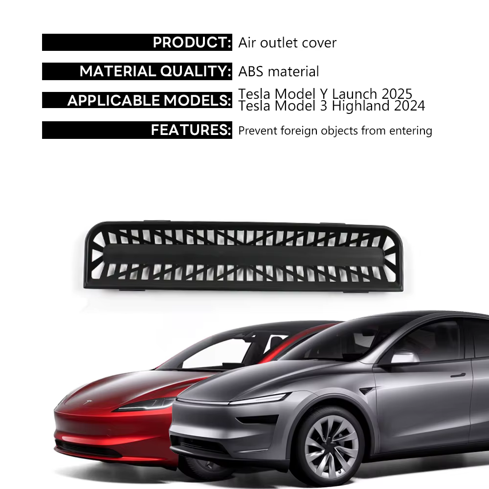 TESY Pour la nouvelle Tesla Model YL Y Juniper Launch Model 3 Highland, cache-sortie d'air arrière, 