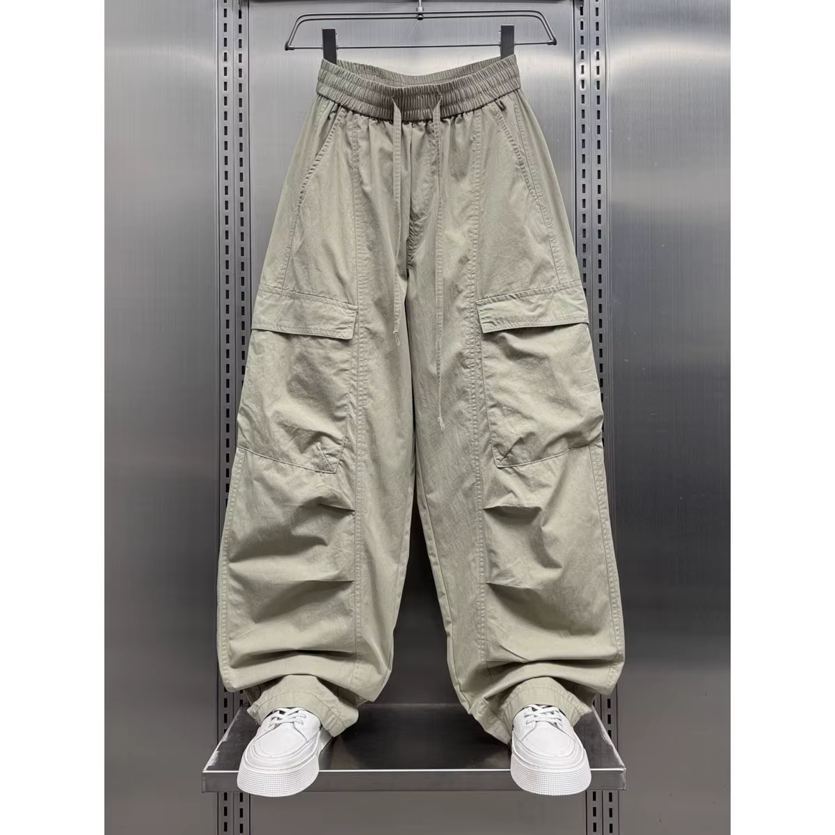Pantalon large tendance pour homme, style salopette, avec grandes poches, nouvelle collection été 20
