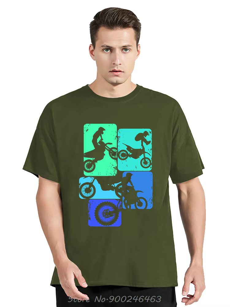 T-shirt de motocross pour hommes, T-shirt de vélo, Streetwear à la mode, Vêtements décontractés, T-s