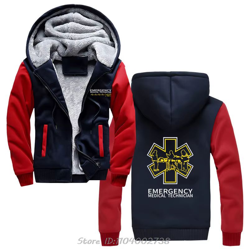 Sweat à capuche zippé en coton pour hommes, veste décontractée, sweats à capuche à la mode, paramédi