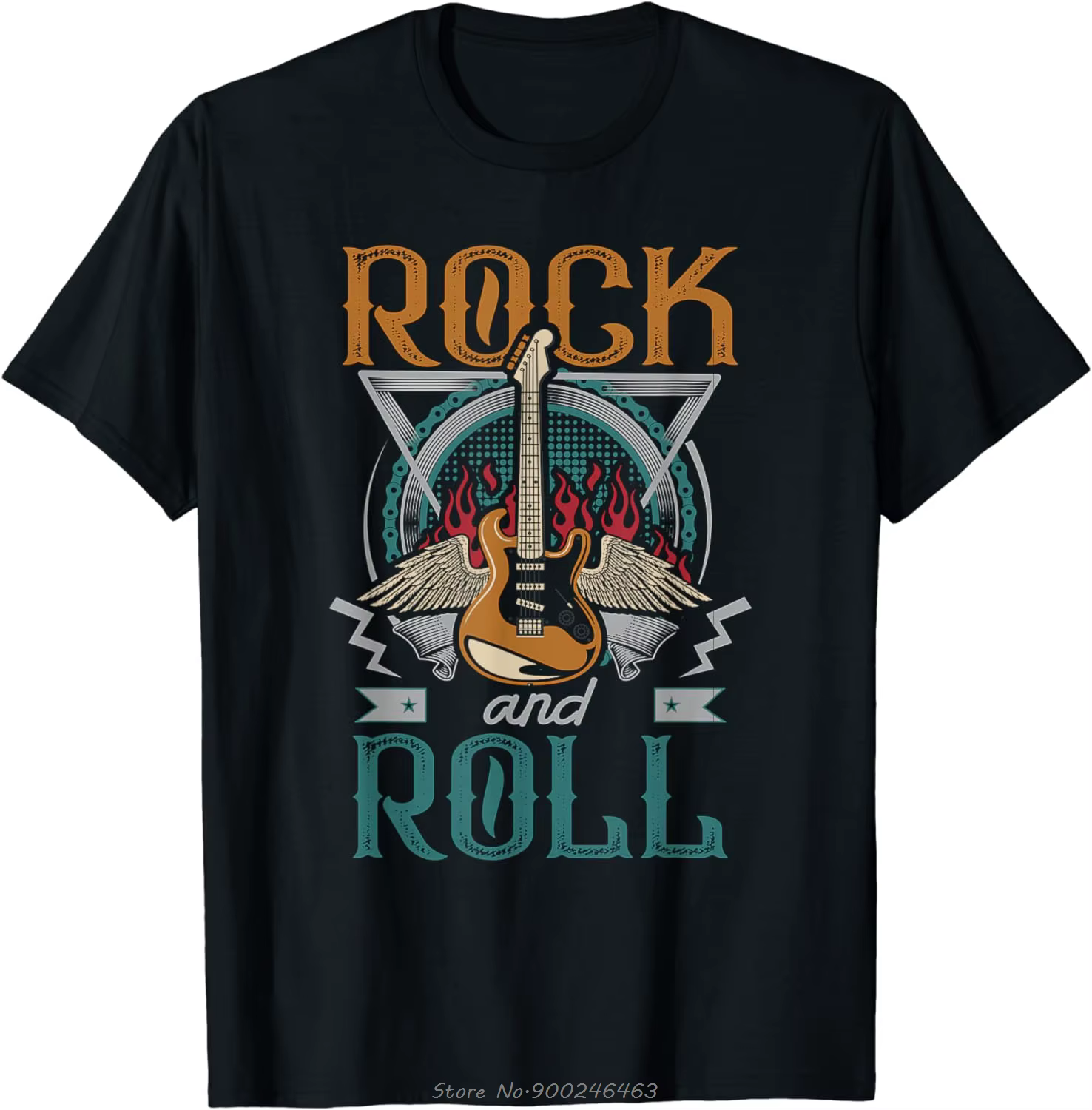 T-shirt Rock Roll Jewings pour hommes, T-shirt rétro vintage des années 80, Vêtements décontractés, 
