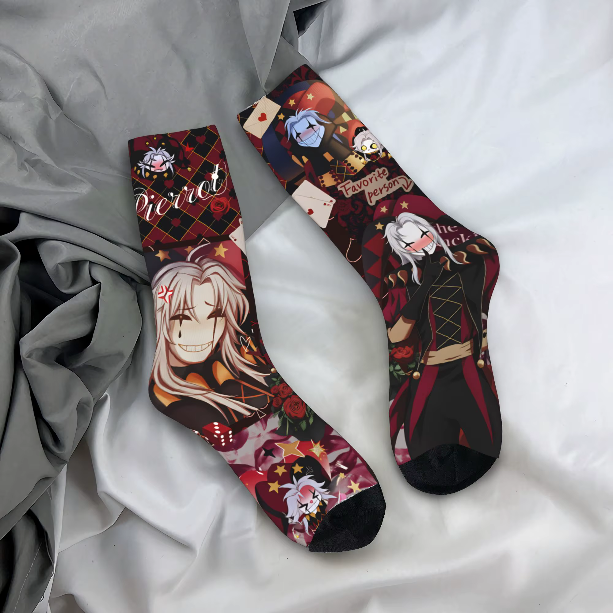 The Freak Circus Socks - Chaussettes antidérapantes pour femmes et hommes, chaussettes de cyclisme d