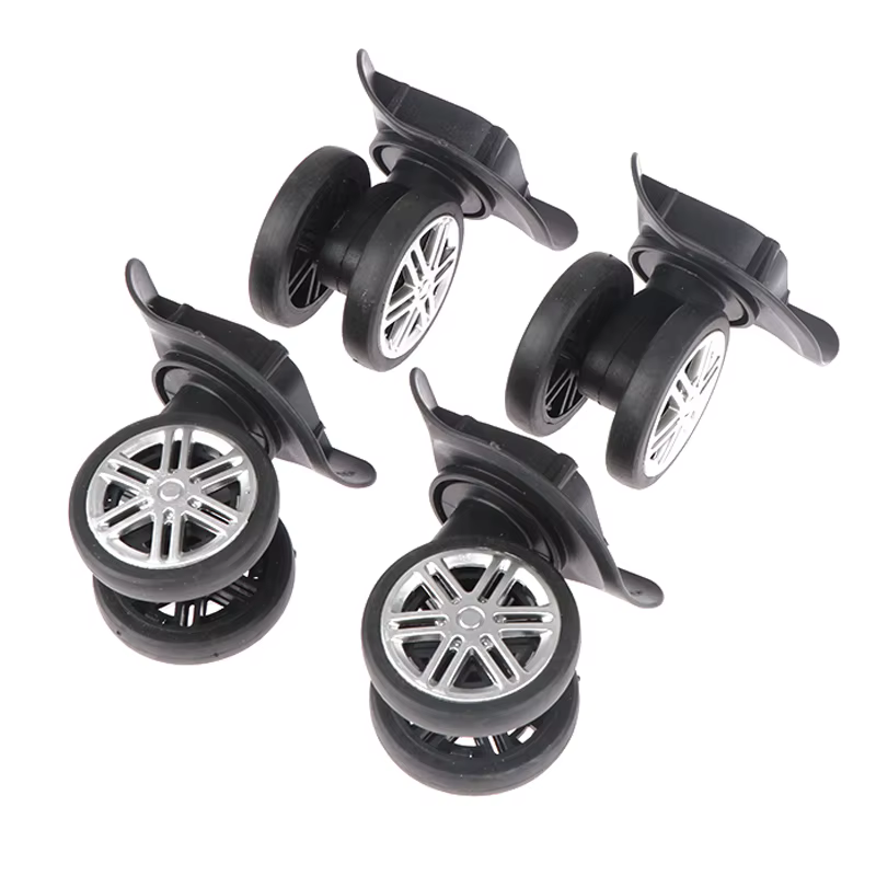 Roues de Remplacement Universelles pour Valise de Voyage, Accessoires de Réparation, 2 Paires