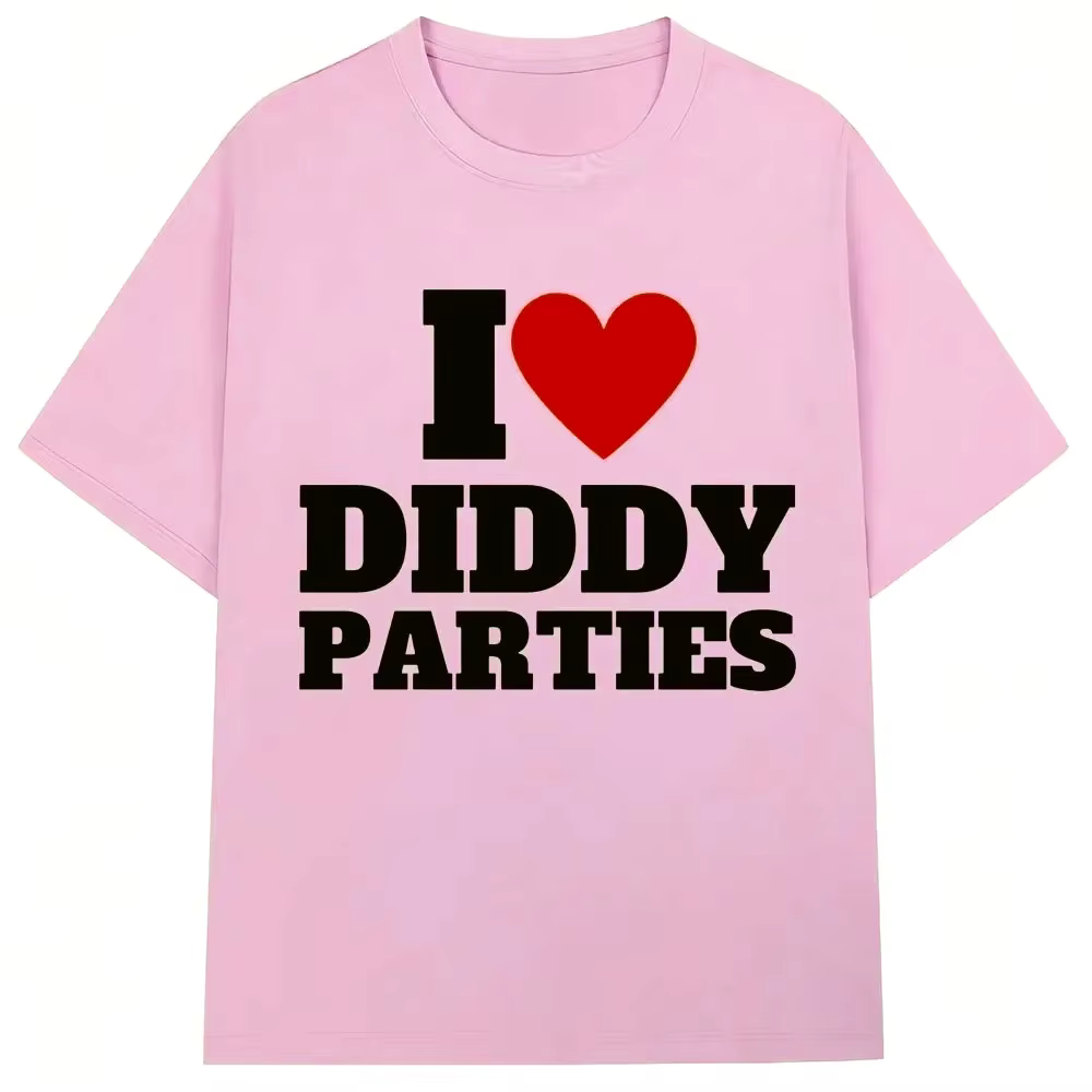 J'aime les fêtes drôle impression T-shirt nouveauté créativité mode hommes femmes à manches courtes 