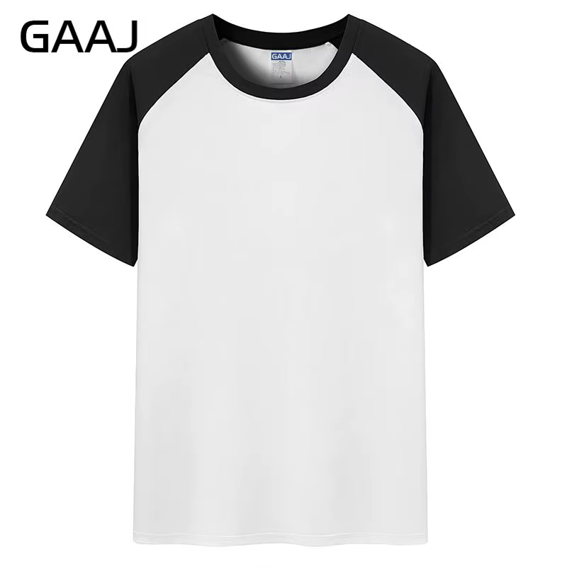 GAAJ -100 coton t-shirt hommes, t-shirt surdimensionné American Retro Vintage, t-shirts à manches ra