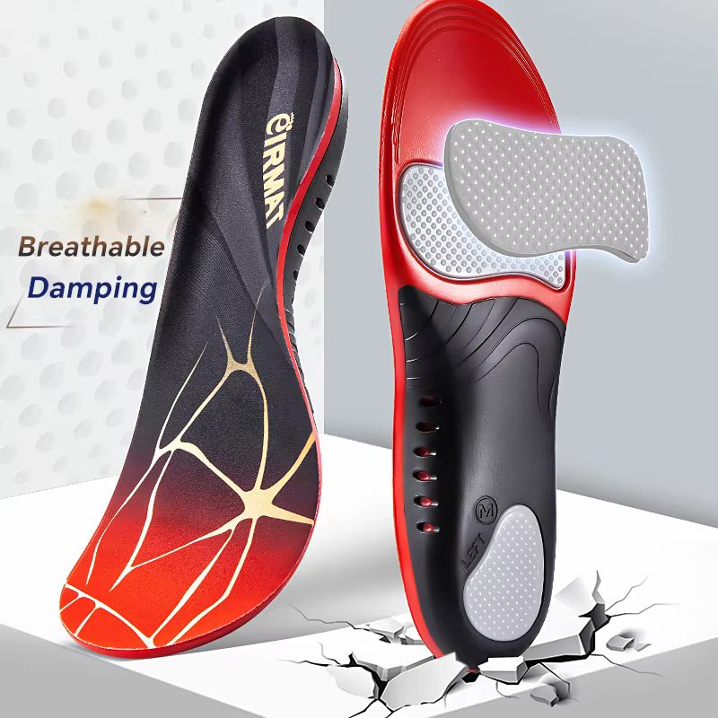 Semelles intérieures Premium pour pieds, 1 paire, Gel PU, Absorption des chocs, respirantes, confort