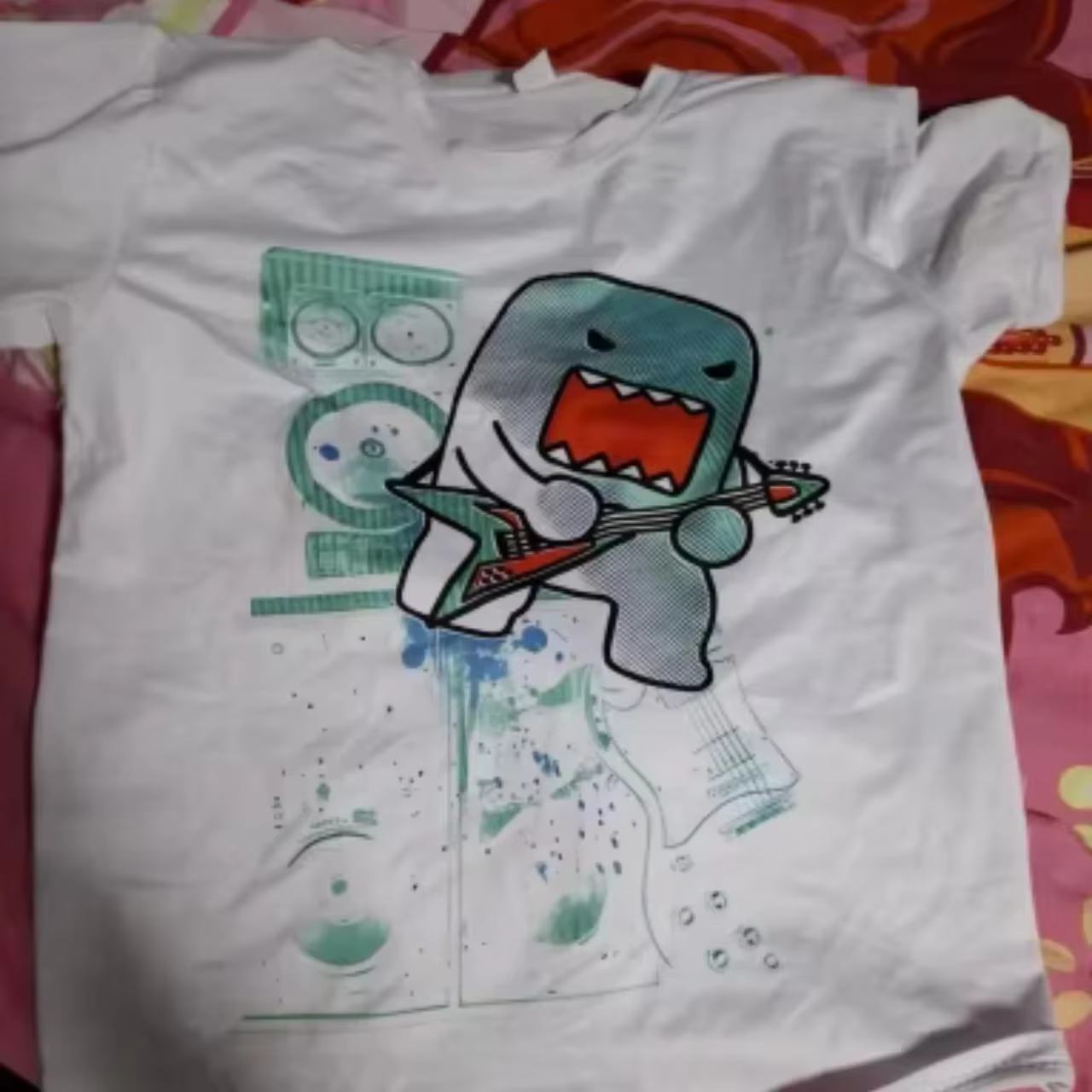 T-shirt unisexe d'été 2026 à motif imprimé fantaisie avec strass, style gothique, manches courtes, c