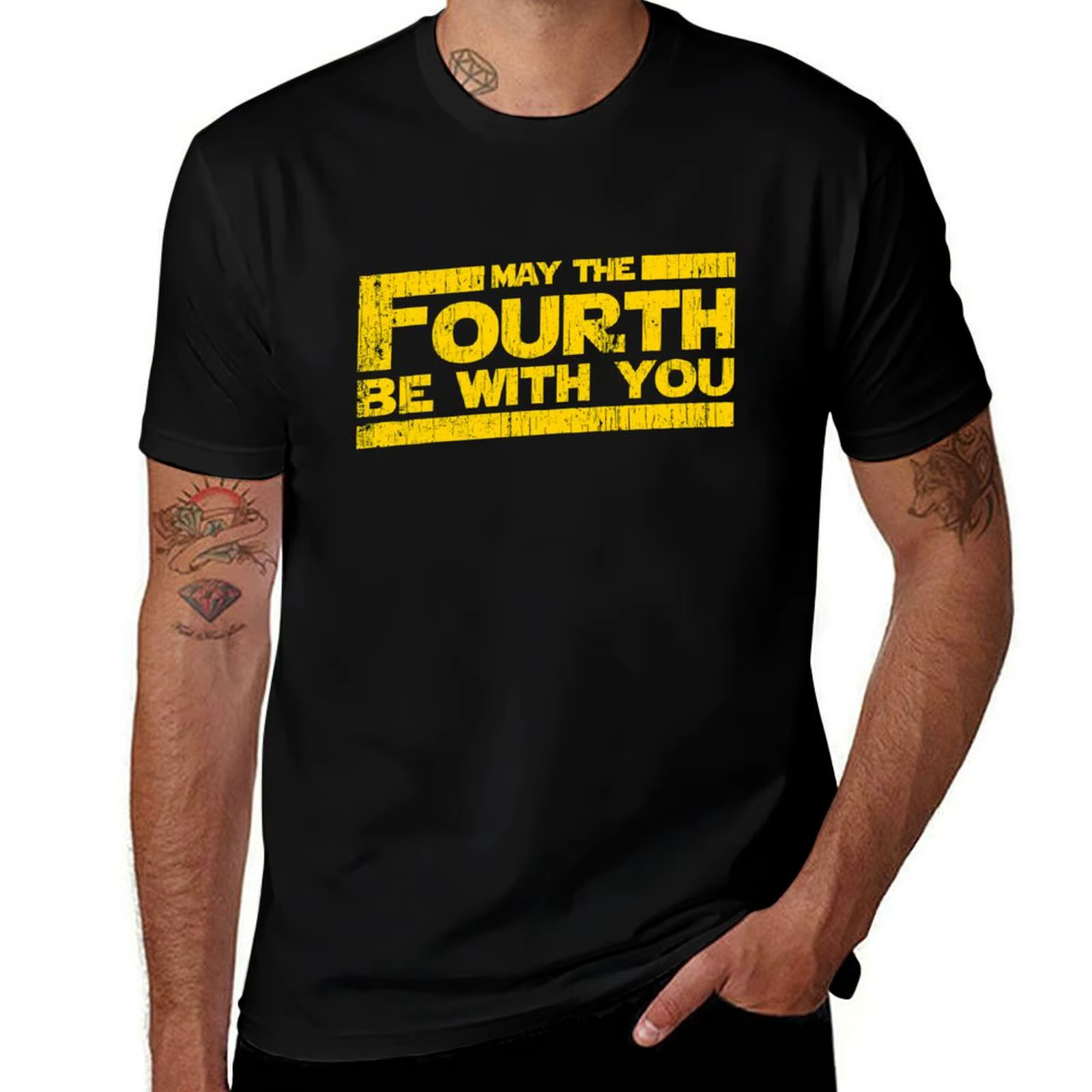 T-shirt manches courtes pour homme, estival et sublime, avec image de personnages de dessin animé, M