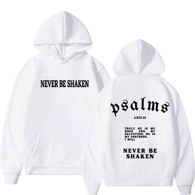 Sweat à capuche Harajuku pour hommes et femmes, esthétique, église chrétienne de jésus, verset de la