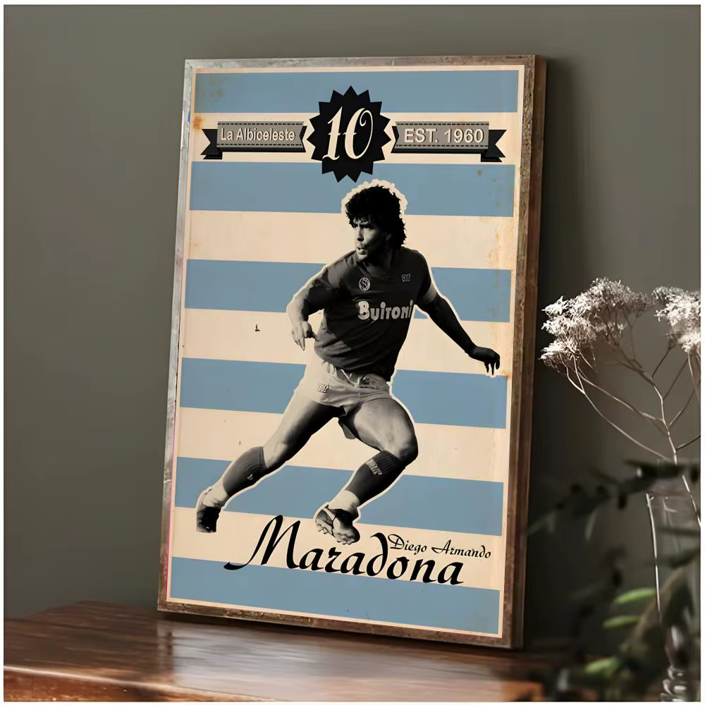 Affiche de la légende du football D-Diego Maradona, art mural moderne, impression pour chambre à cou
