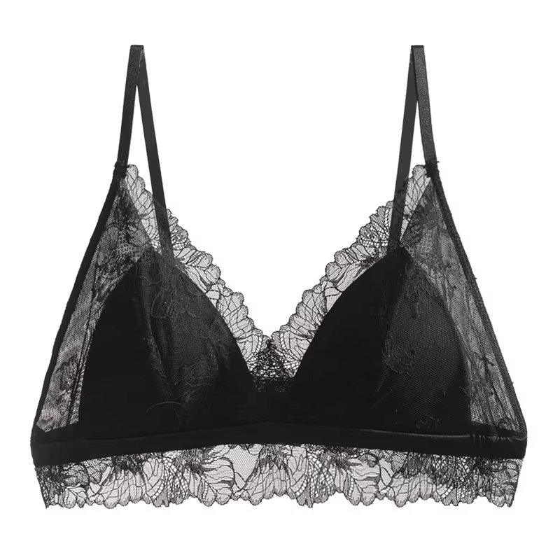 Suyarepl, Soutien-Gorge en Dentelle pour Femme, Doublure 100%, Sans Fil, Bonnet Triangle, Soutien-Go