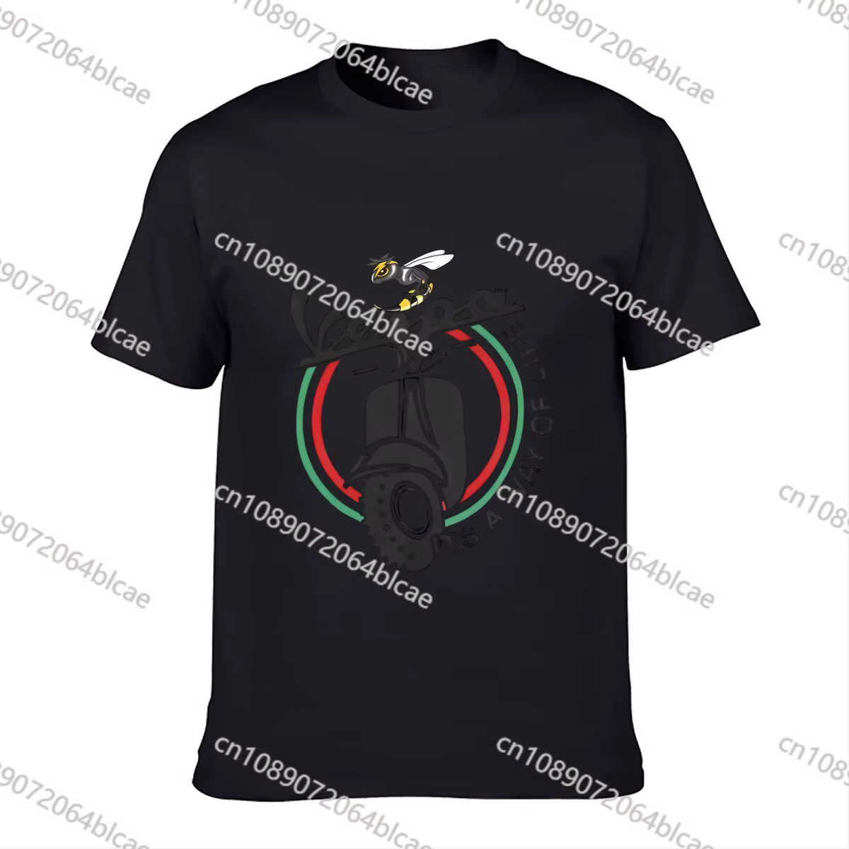 V-Vespas moto Logo t-shirt Harajuku T-Shirts à manches courtes Y2K rétro t-shirt été coton col rond 