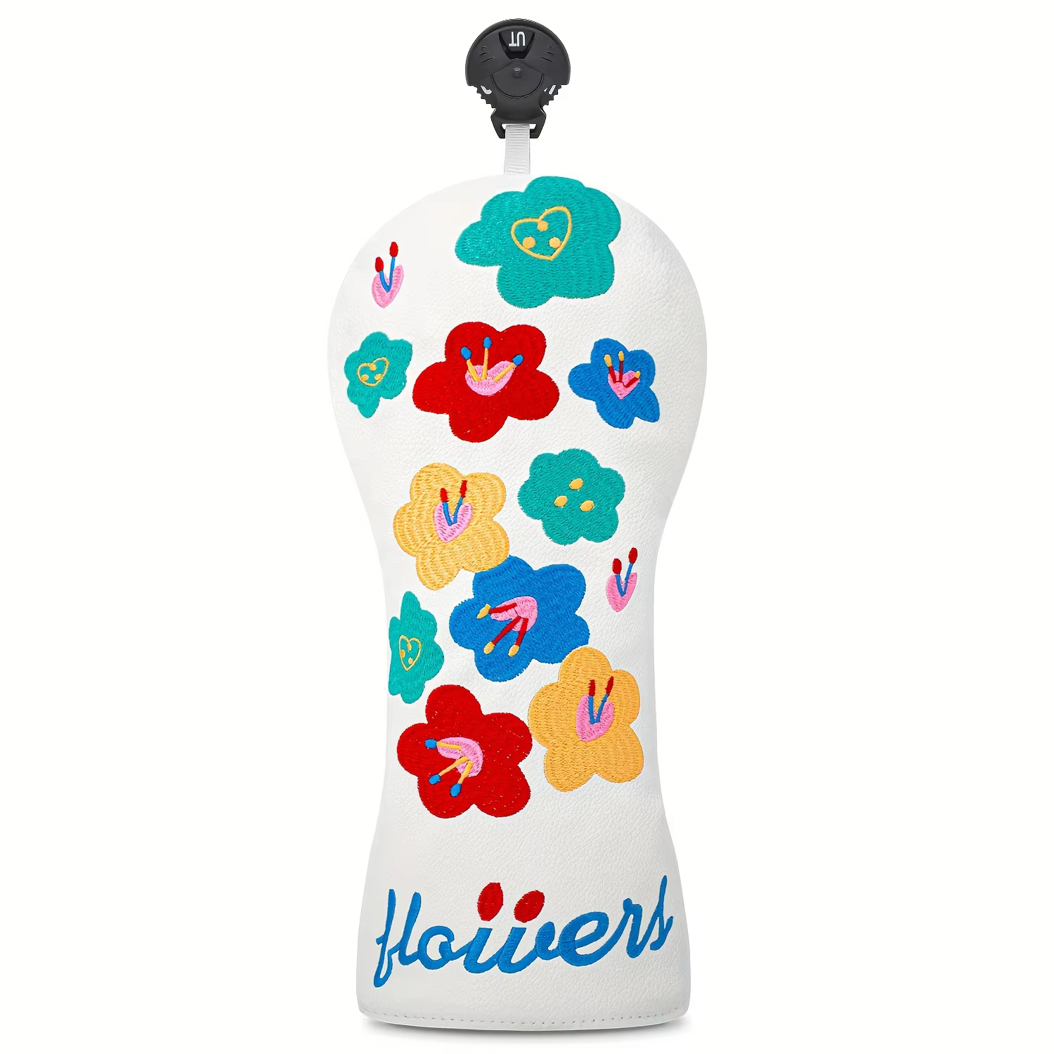 Housse de protection pour tête de club de golf à motif floral - Housse de protection durable, access