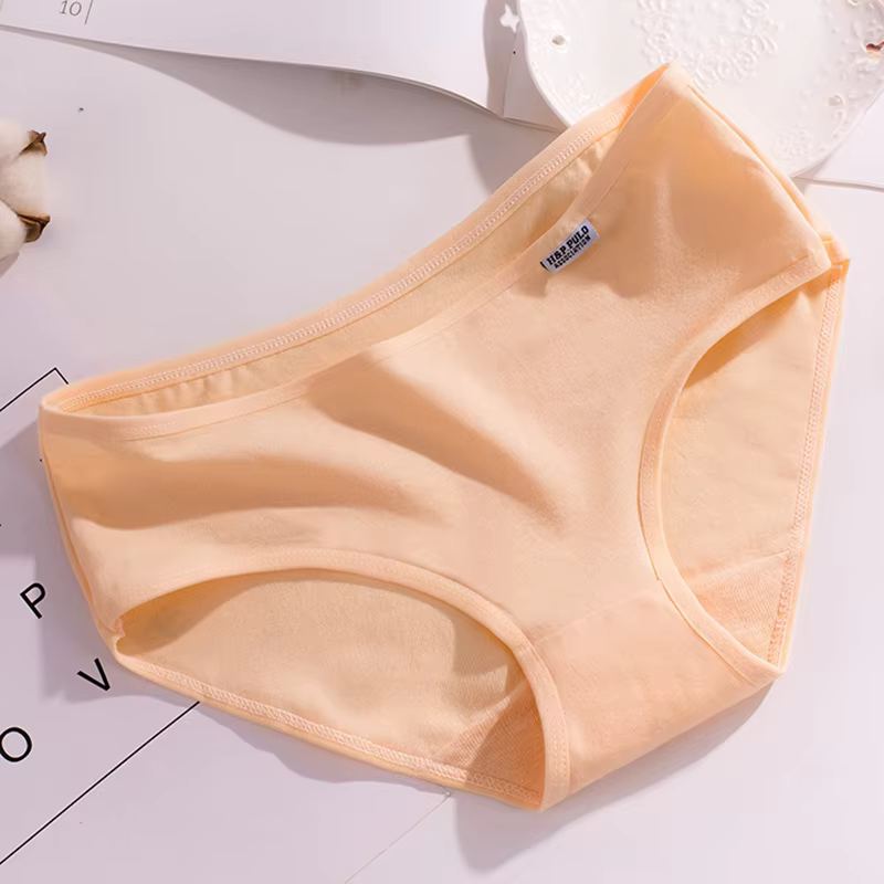 Culotte femme pur coton caleçon confortable Simple solide couleur bonbon sous-vêtements dames doux p