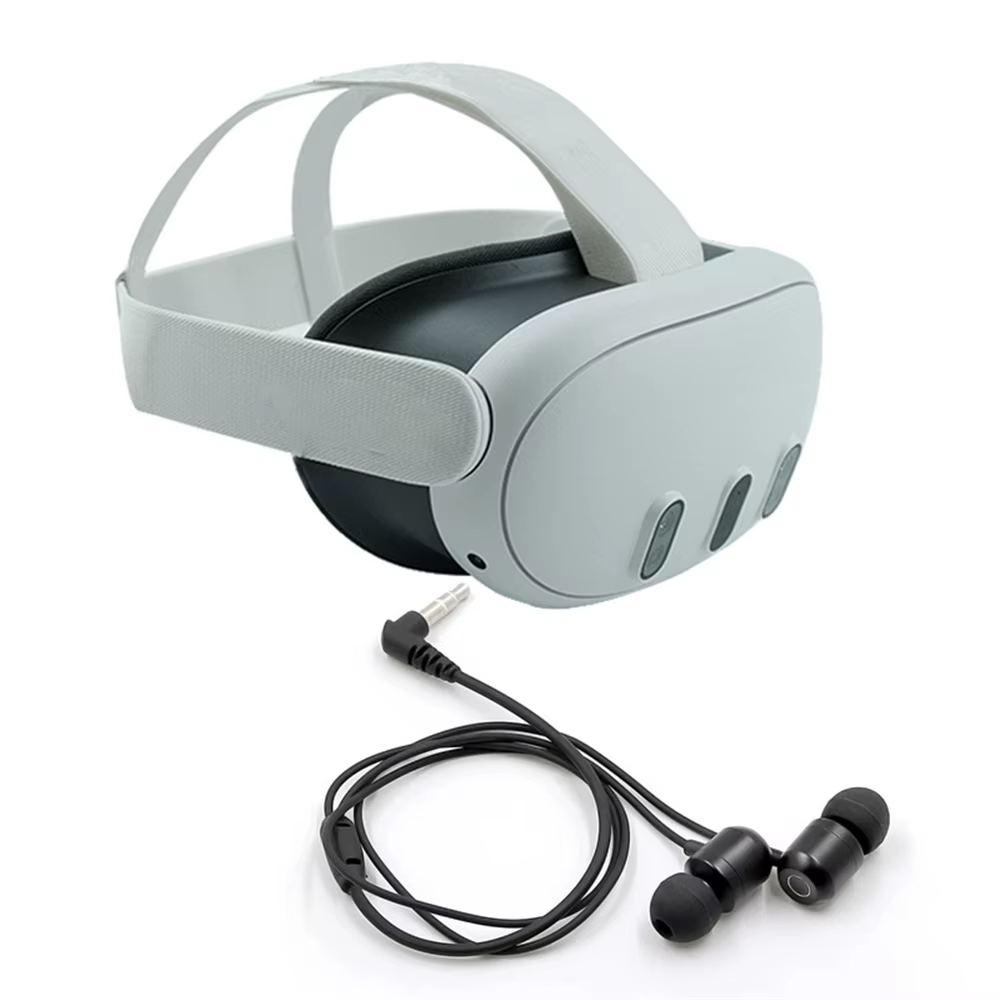 Casque audio pour Meta Quest 3 VR, accessoires pour casque, interface intra-auriculaire 3.5, coudièr