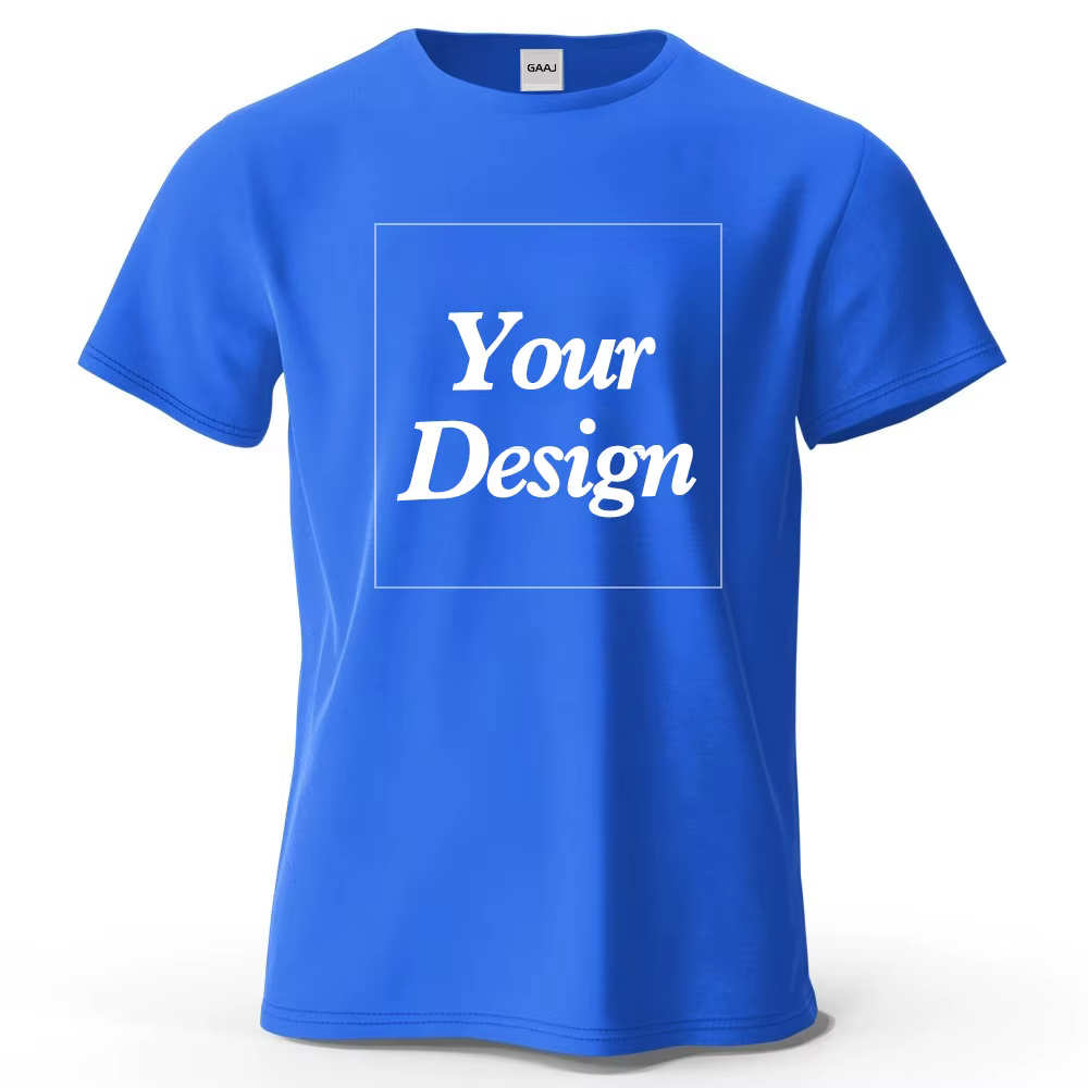 T-shirt personnalisé T-shirt personnalisé T-shirt personnalisé DIY Impression photo Logo Texte Homme