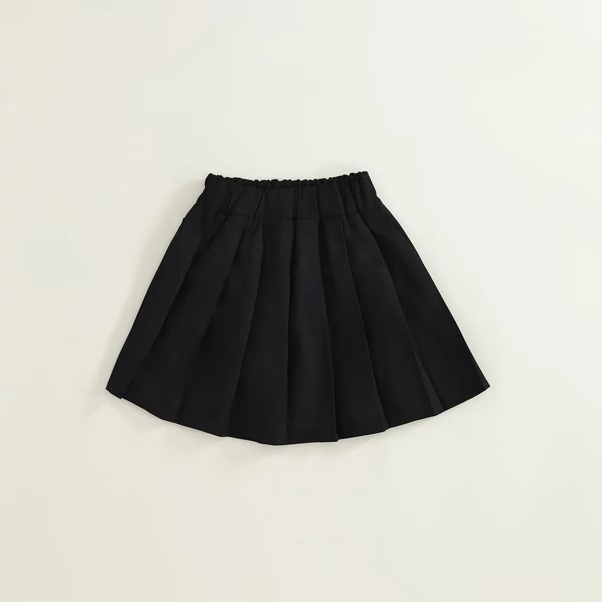 Robe d'été noire pour filles, robe Junior, uniforme d'élève du primaire, costume d'école pour enfant