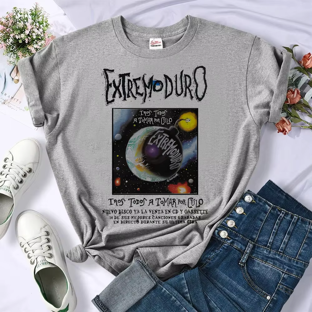 Extremoduro haut femmes streetwear drôle t-shirt femme drôle streetwear vêtements