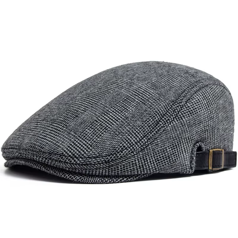 Chapeau de style artiste élégant et polyvalent pour hommes : béret automne/hiver, casquette de style