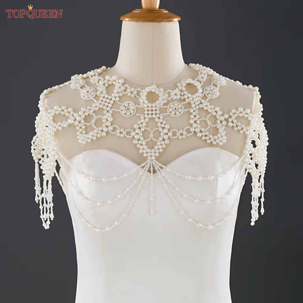 TOPCLS-Collier de Patients en Clip Noir EEN G09, Bijoux de Couverture Initiée, Étoles de Mariage, Ve
