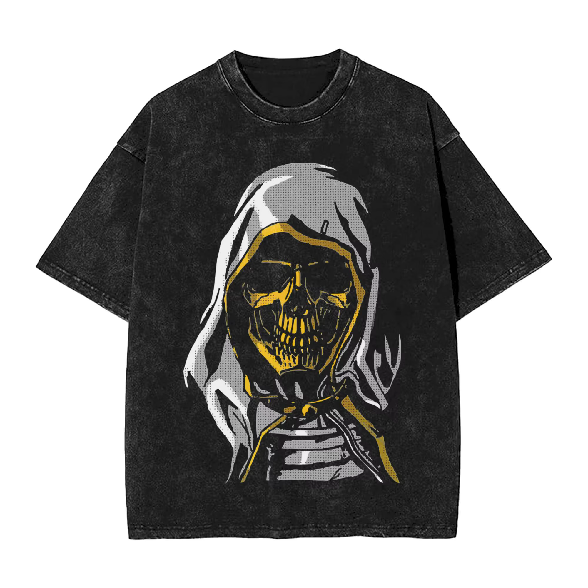 Crâne mort Stranding graphique T-Shirts Manga lavé surdimensionné T-Shirts hommes femmes vêtements é