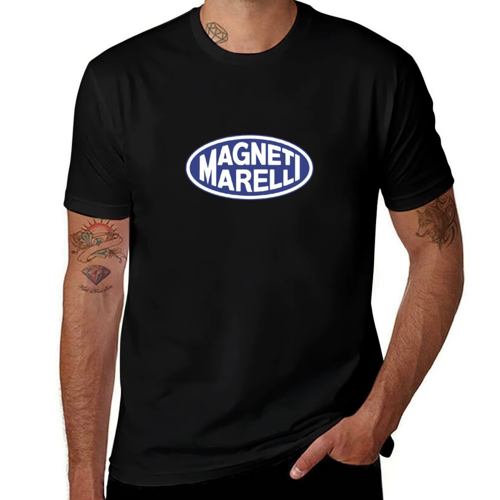 Magneti Marelli – T-shirt vintage avec logo des années 1970, chemise confortable à manches courtes p