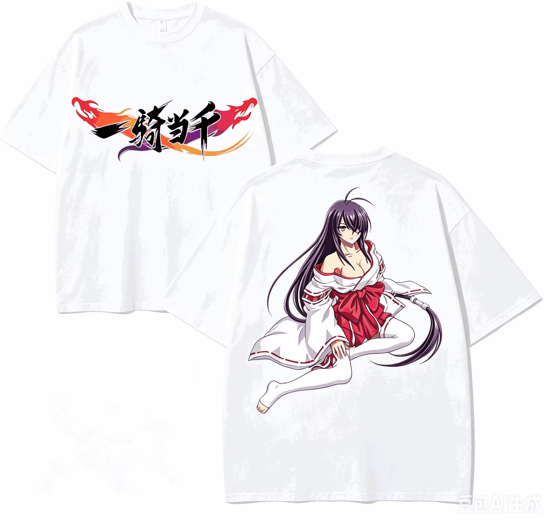 T-shirt Ikki Tousen pour amoureux de l'anime, en coton Harajuku, nouveau modèle, mode High Street, u