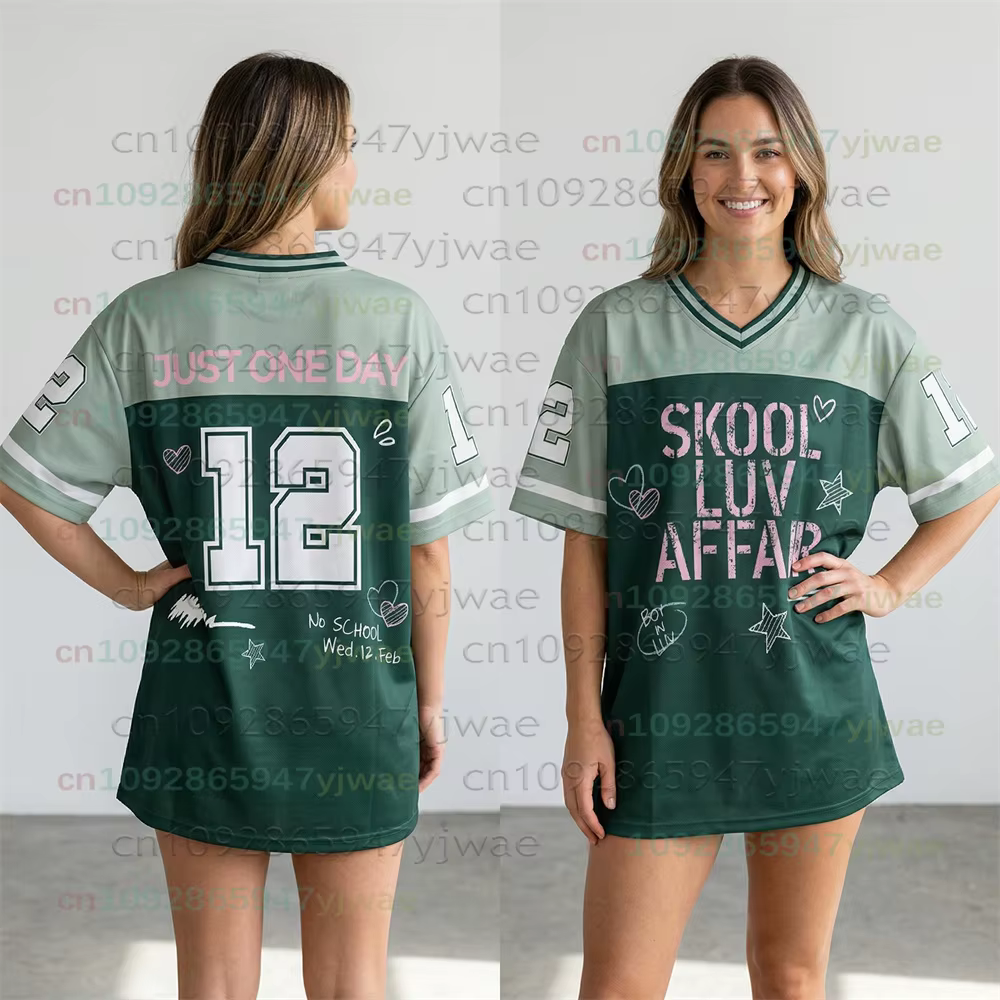 Nouveau Maillot de Football New Skool Luv Affair World Tour 2026 Comeback Merch T-shirt Kpop Cadeau 