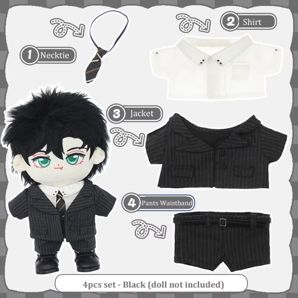 Vêtements tendance bricolage 20cm coton poupée vêtements Adorable haute qualité cravate chemise cost
