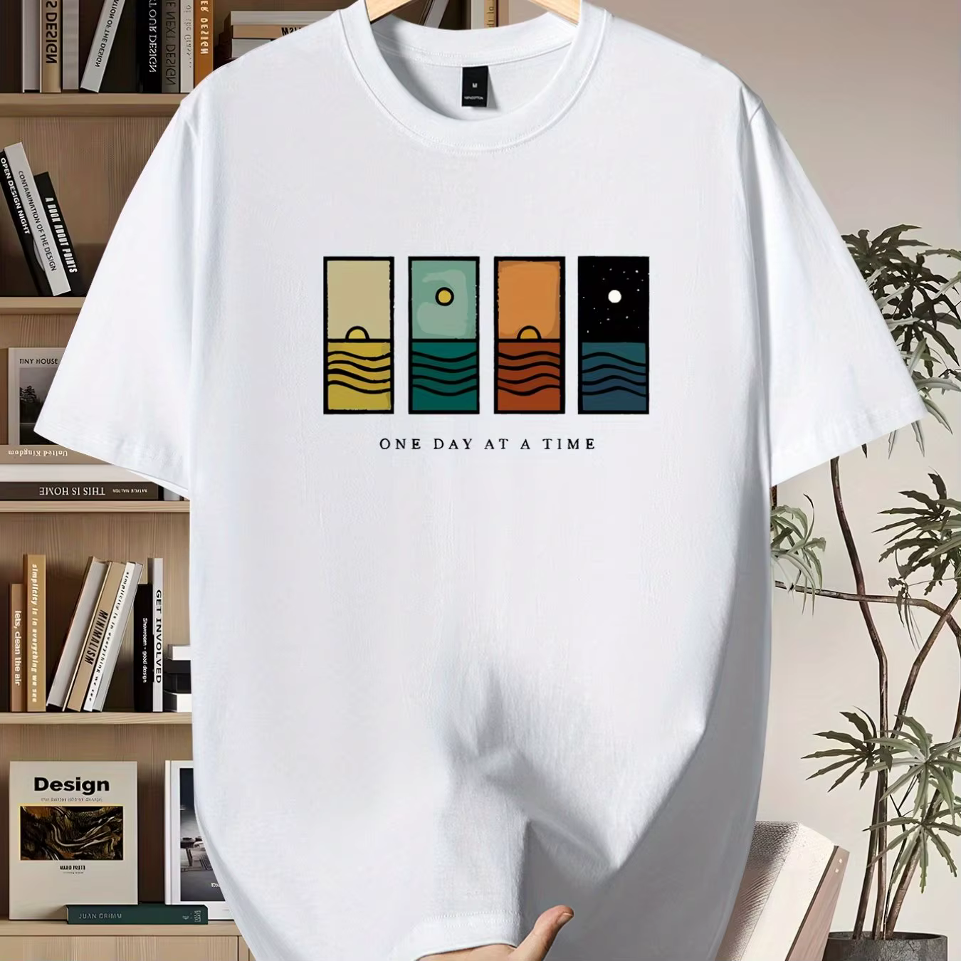 T-shirt imprimé à manches courtes pour homme - T-shirt tendance pour homme en tailles européennes et