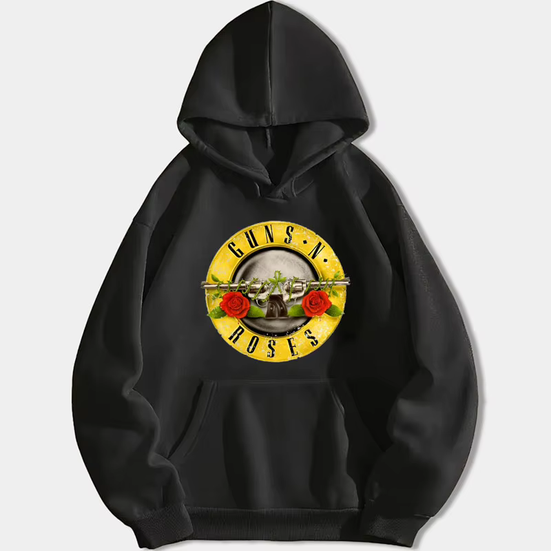 Guns N Trash Bullet Logo Sweat à capuche unisexe, Sweat à capuche chaud, Sweat Smile, Streetwear déc