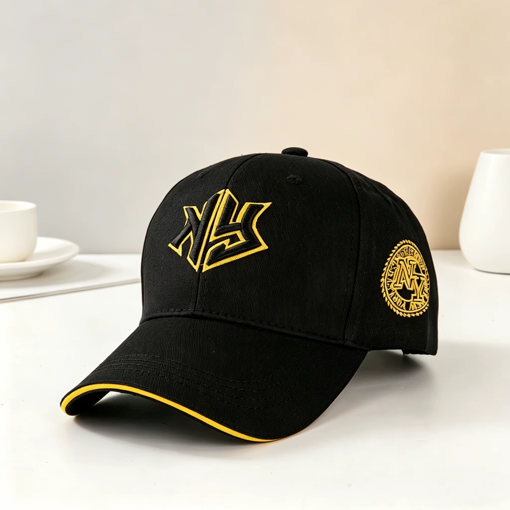 Casquette de baseball brodée avec la lettre NY, unisexe, réglable, avec fermeture snapback, chapeau 