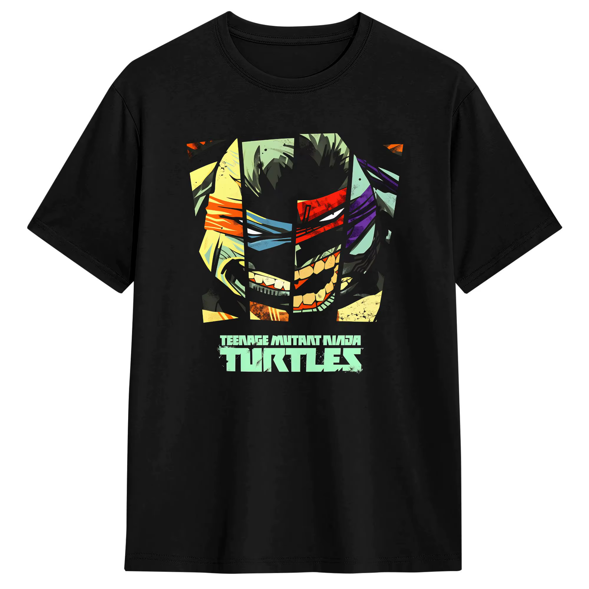 T-shirt TMNT Face Strips Eastman pour hommes, T-shirts vintage, T-shirt Harajuku respirant pour l'ét