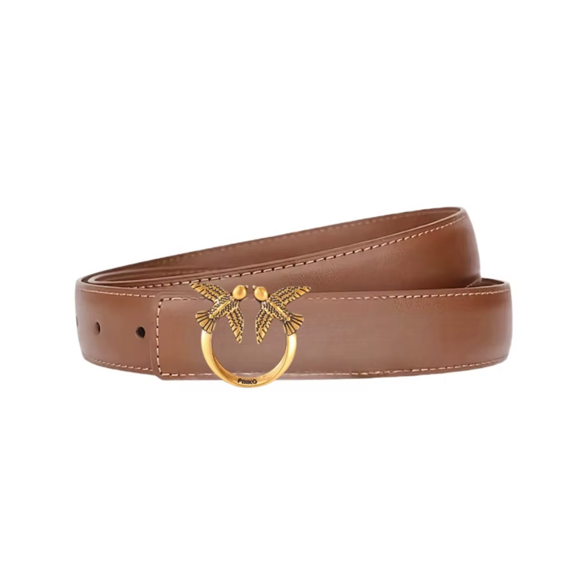 Ceinture de luxe en PU pour femme Pinko 2026, design minimaliste, idéale pour le quotidien, les rend