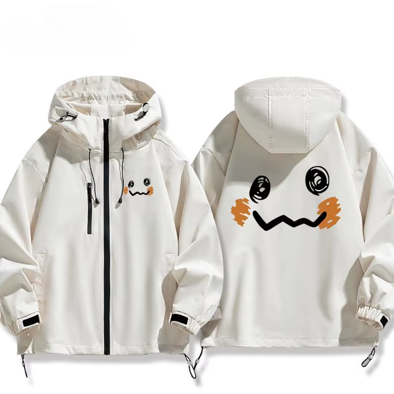 Veste à capuche Pokémon Anime Mimikyu pour garçons et filles, veste chaude Kawaii, imperméable, coup