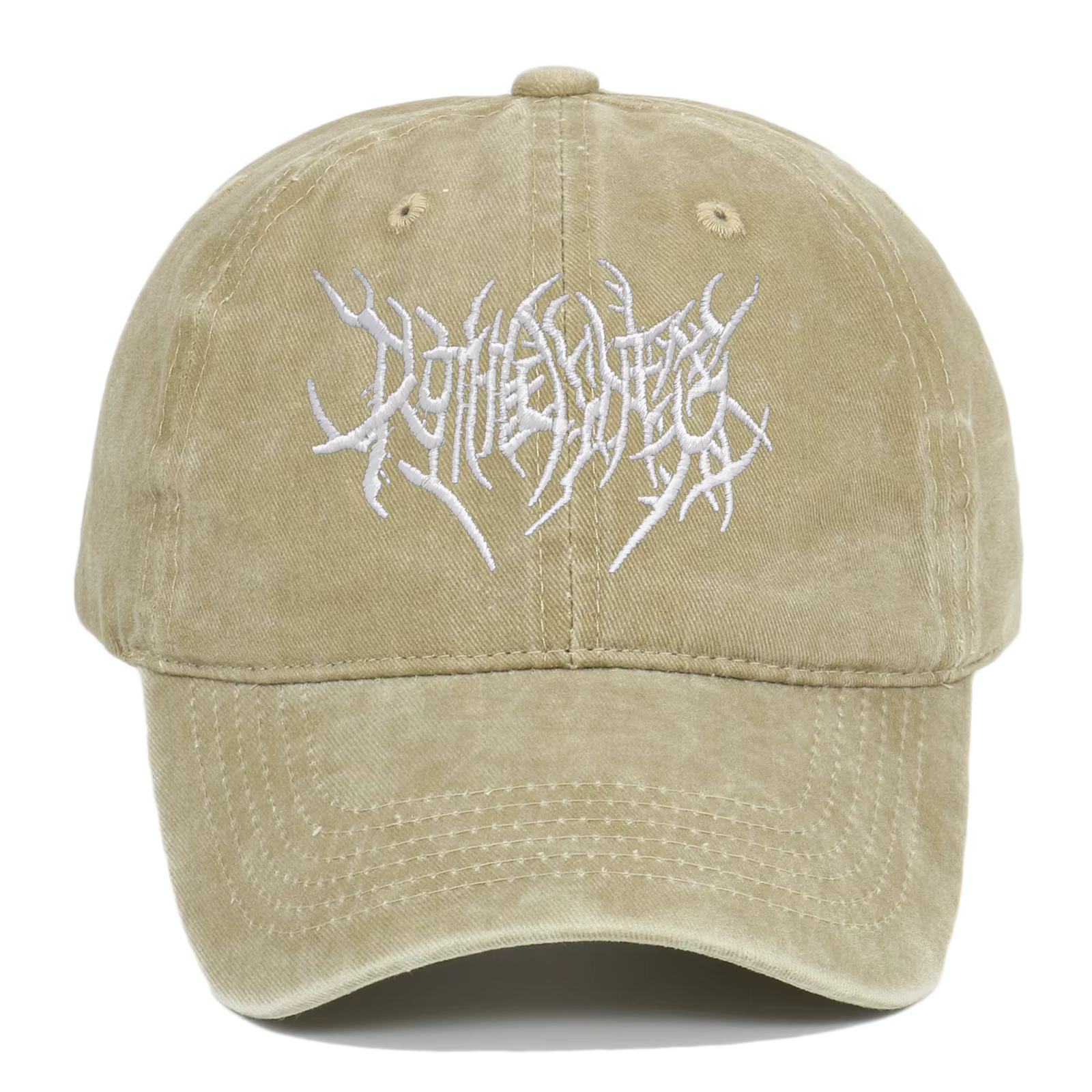 Casquette de baseball de style rock brodée tendance avec logo unique