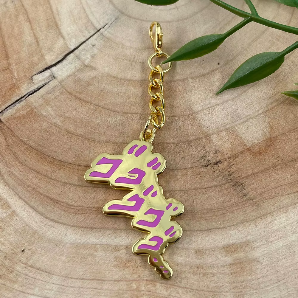 Jojo'S Bizarre Adventure – porte-clés de marchandise, pendentif créatif en or, accessoire de sac, br
