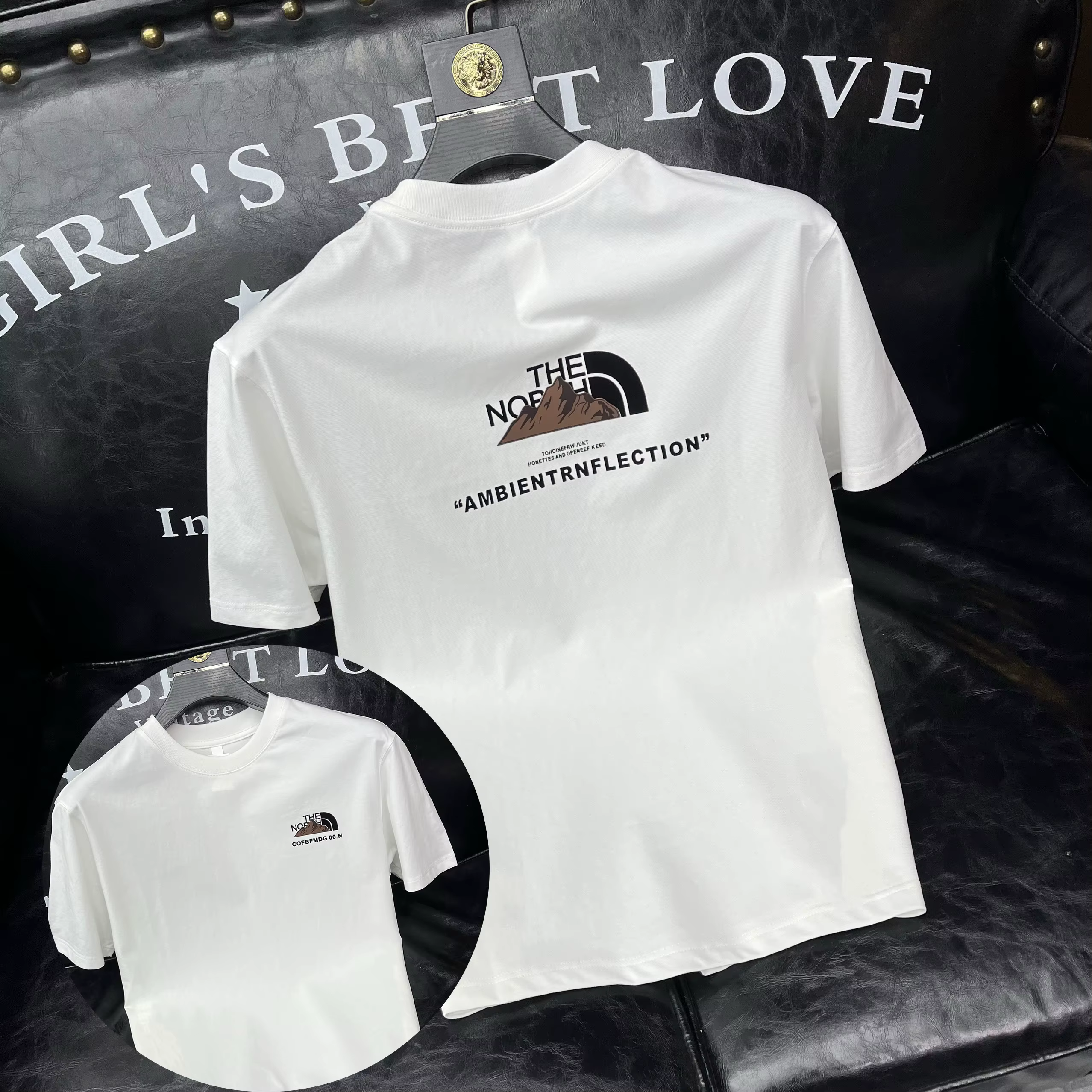 T-shirt homme haut de gamme imprimé 100% coton, nouveau style, marque tendance, col rond, été.
