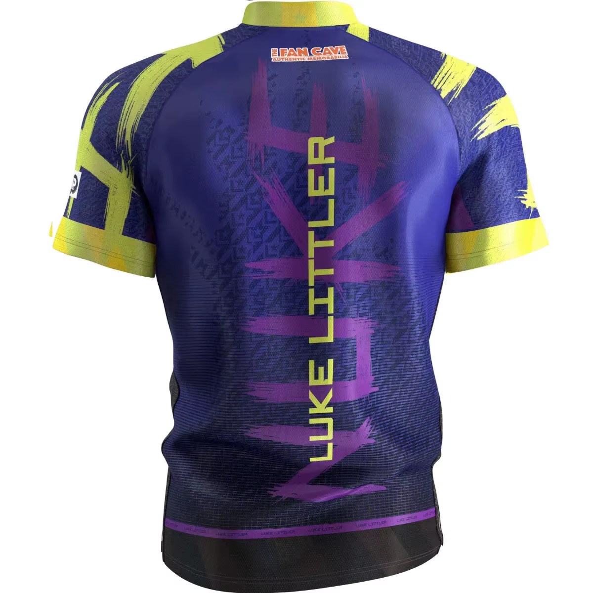 T-shirt familial assorti 2026 Luke Littler « The Nuke » violet et jaune, idéal pour le quotidien et 