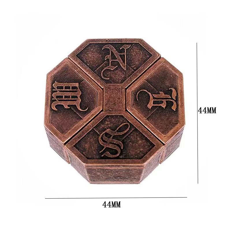 Bagua Lock Puzzle démêlage casse-tête en métal jouets éducatifs pour enfants adolescents IQ Test esp