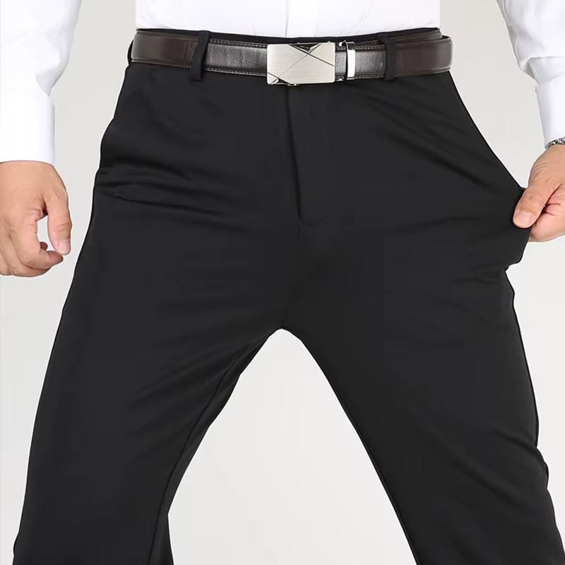 29-42 hommes été mince mode affaires costume décontracté pantalon pantalons longs hommes élastique m