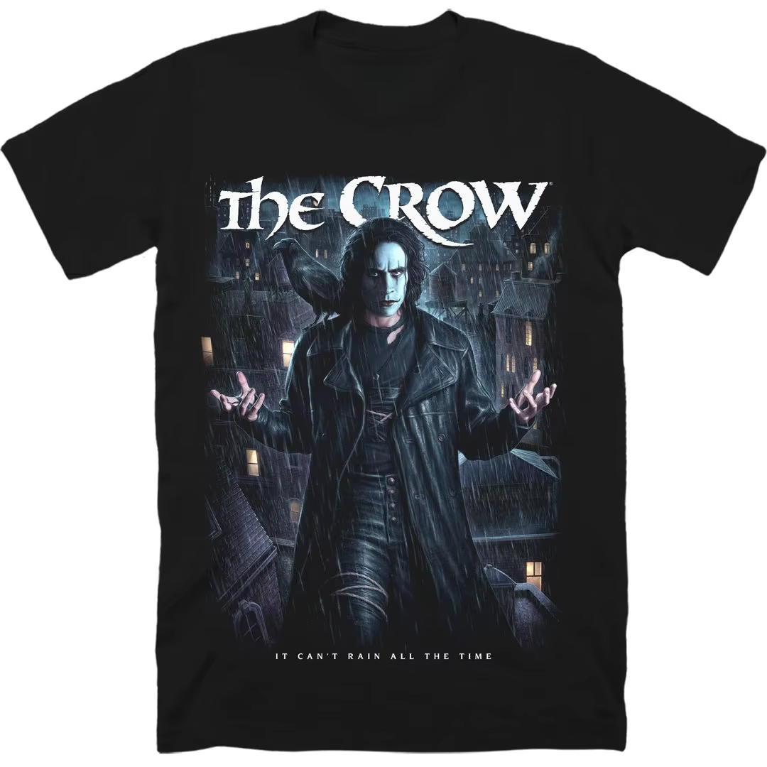 T-shirt graphique The Crow Eric Draven, film d'horreur classique des années 90, super-héros, streetw