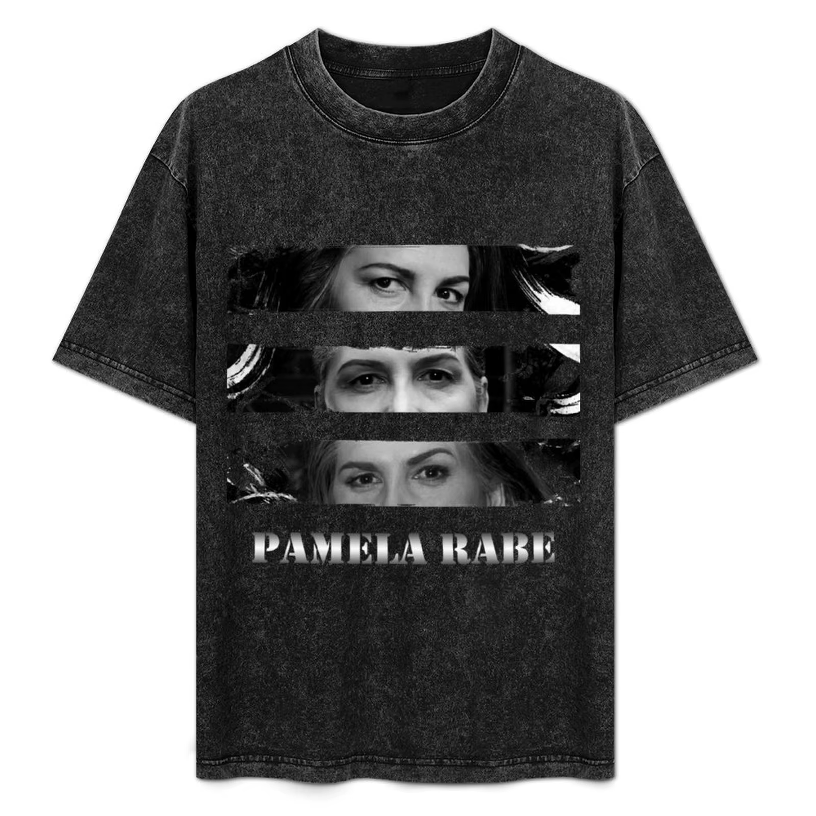 T-shirt Pamela Rabe Eyes, décontracté, ample, à porter au quotidien