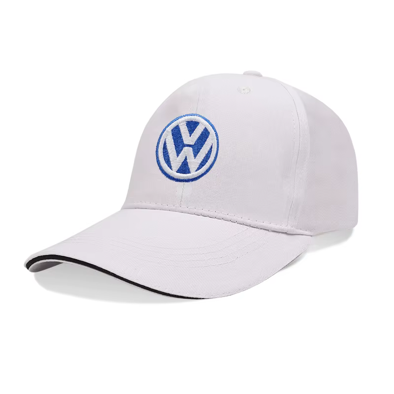 Casquette de baseball avec logo de voiture Volkswagen, broderie à la main, chapeaux décontractés rég